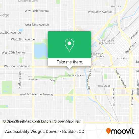 Accessibility Widget map