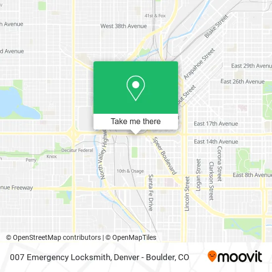 007 Emergency Locksmith map