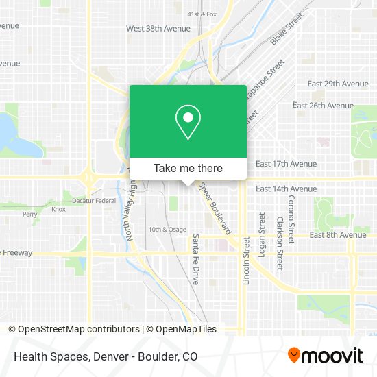 Mapa de Health Spaces