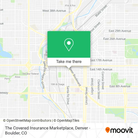The Covered Insurance Marketplace map