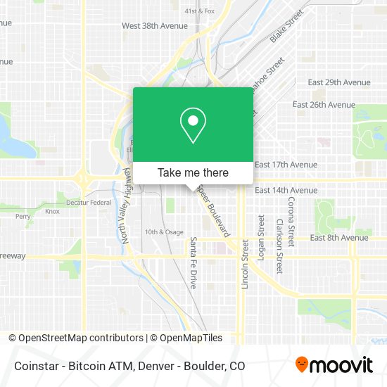 Mapa de Coinstar - Bitcoin ATM