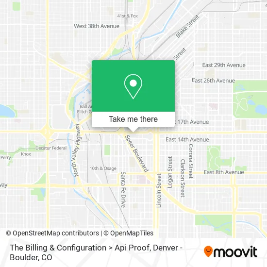The Billing & Configuration > Api Proof map