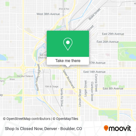 Mapa de Shop Is Closed Now