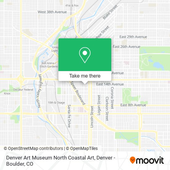 Denver Art Museum North Coastal Art map