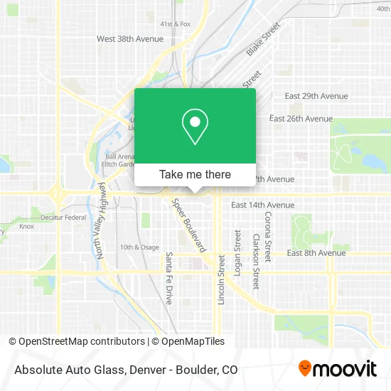 Absolute Auto Glass map
