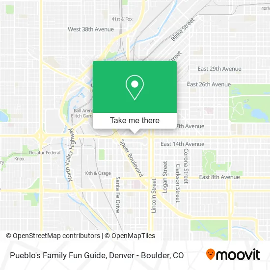 Pueblo's Family Fun Guide map