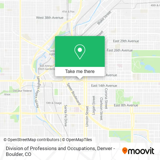 Division of Professions and Occupations map