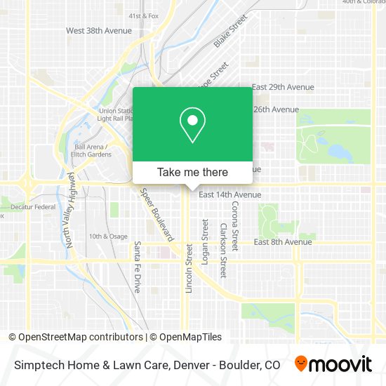 Mapa de Simptech Home & Lawn Care