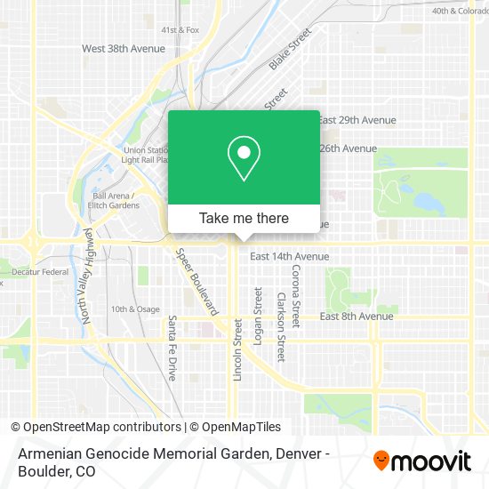 Armenian Genocide Memorial Garden map