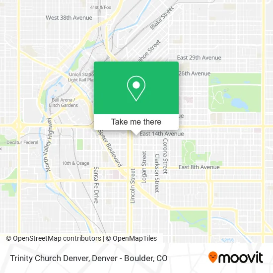 Trinity Church Denver map