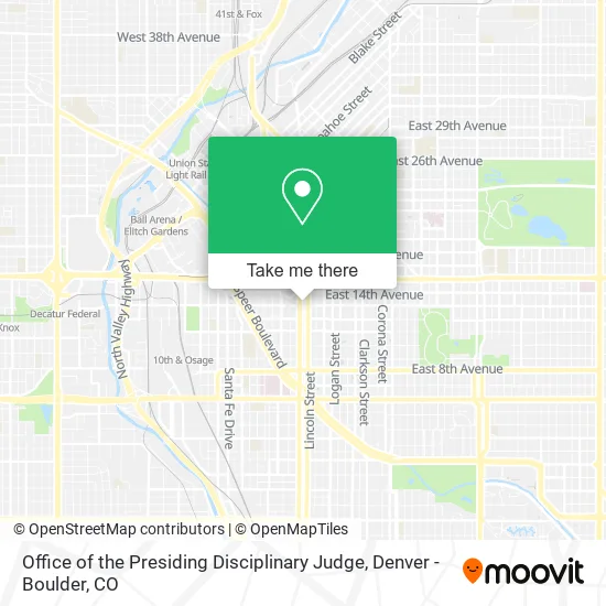 Office of the Presiding Disciplinary Judge map