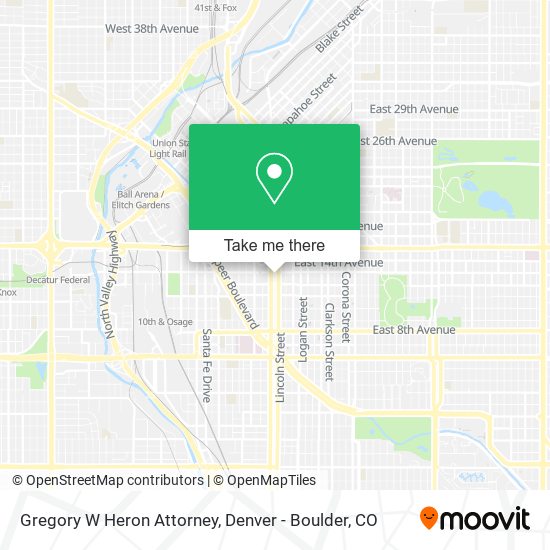 Gregory W Heron Attorney map