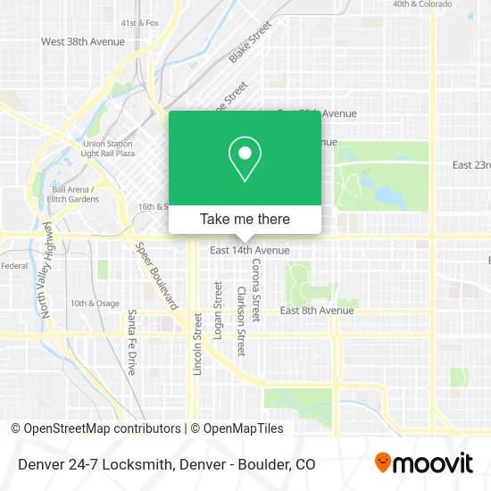 Denver 24-7 Locksmith map