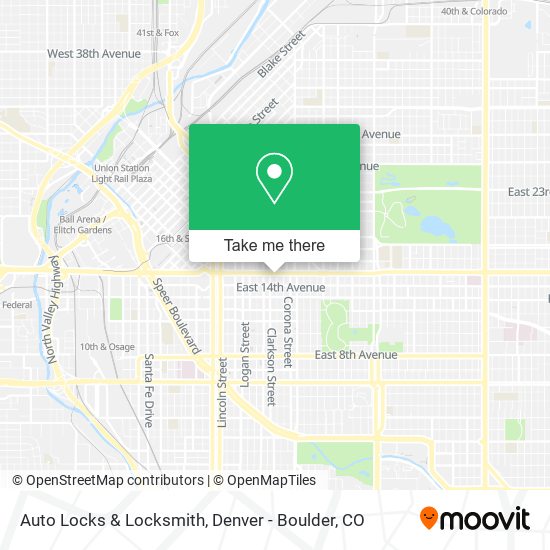 Mapa de Auto Locks & Locksmith