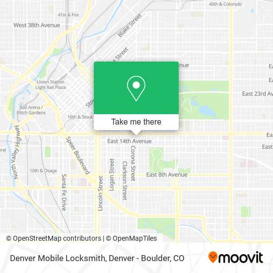 Denver Mobile Locksmith map