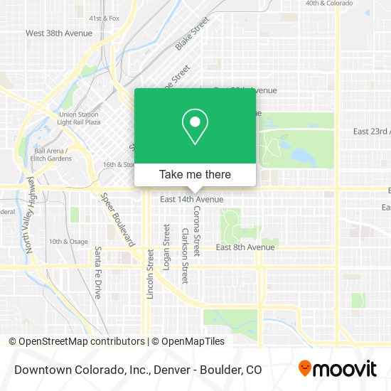 Downtown Colorado, Inc. map