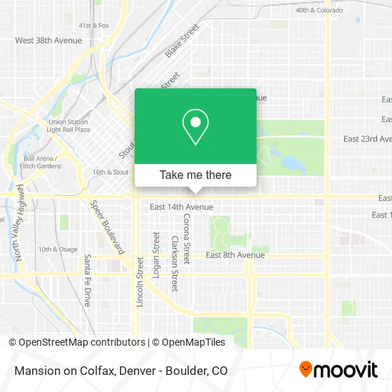 Mansion on Colfax map