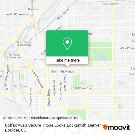 Colfax Ave's Secure Those Locks Locksmith map