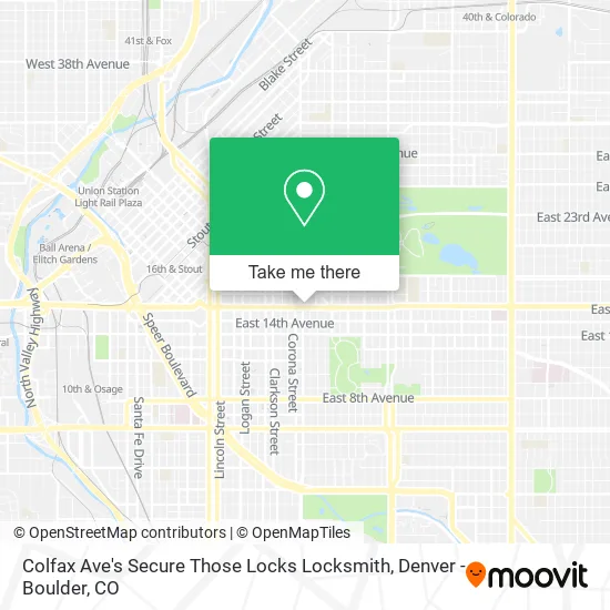 Colfax Ave's Secure Those Locks Locksmith map