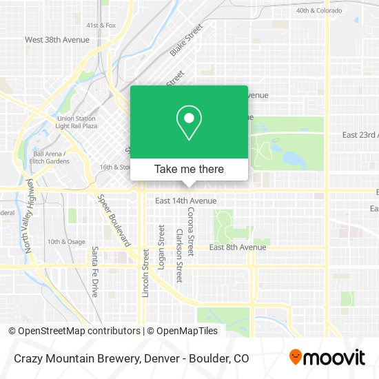 Crazy Mountain Brewery map