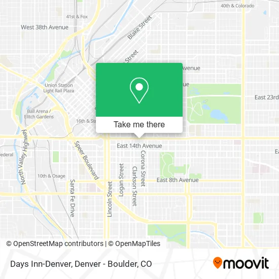 Days Inn-Denver map