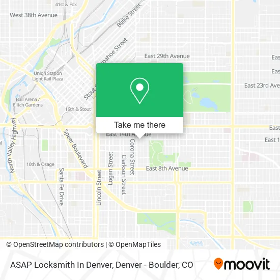 Mapa de ASAP Locksmith In Denver