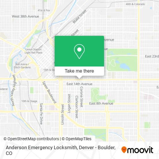 Anderson Emergency Locksmith map
