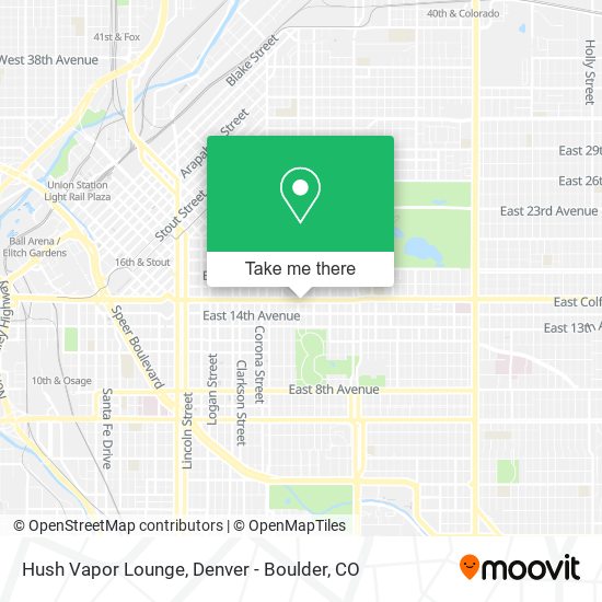 Mapa de Hush Vapor Lounge