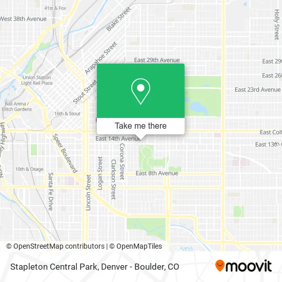 Stapleton Central Park map