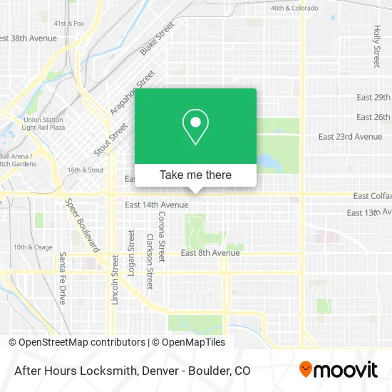 Mapa de After Hours Locksmith