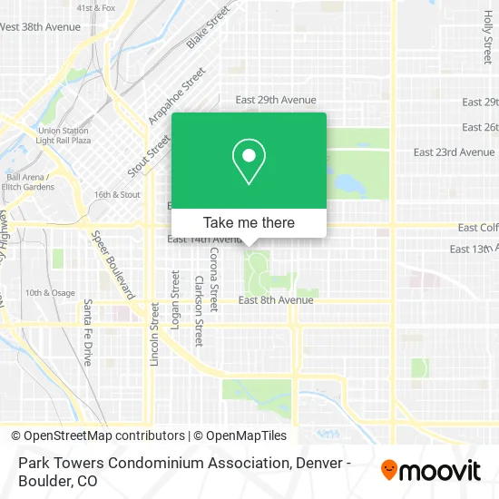 Mapa de Park Towers Condominium Association