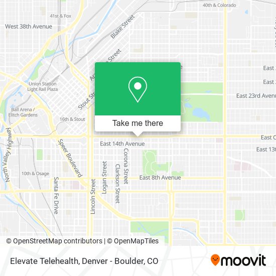 Elevate Telehealth map