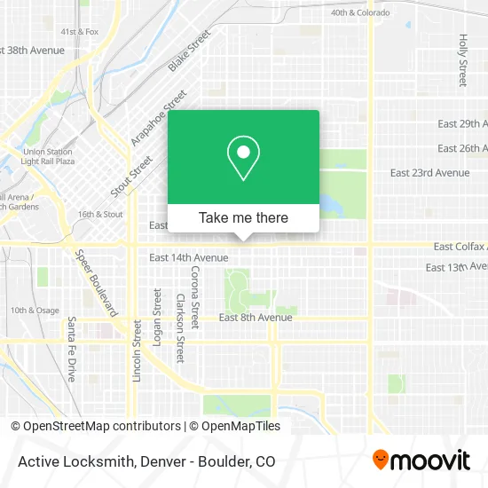 Mapa de Active Locksmith