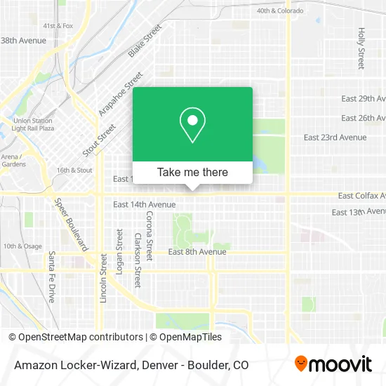 Mapa de Amazon Locker-Wizard
