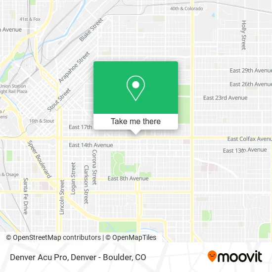 Denver Acu Pro map