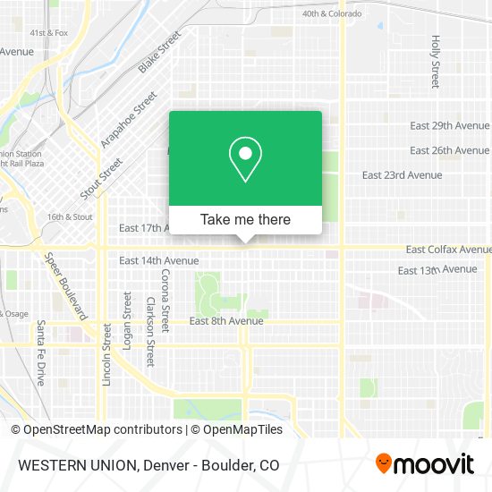 Mapa de WESTERN UNION