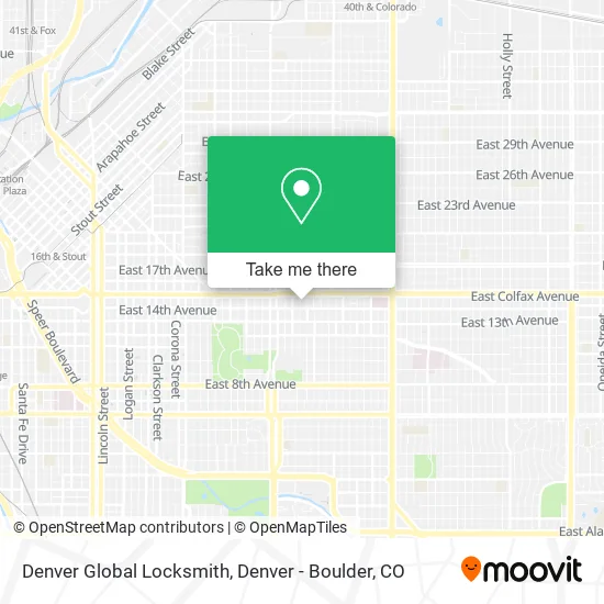 Denver Global Locksmith map