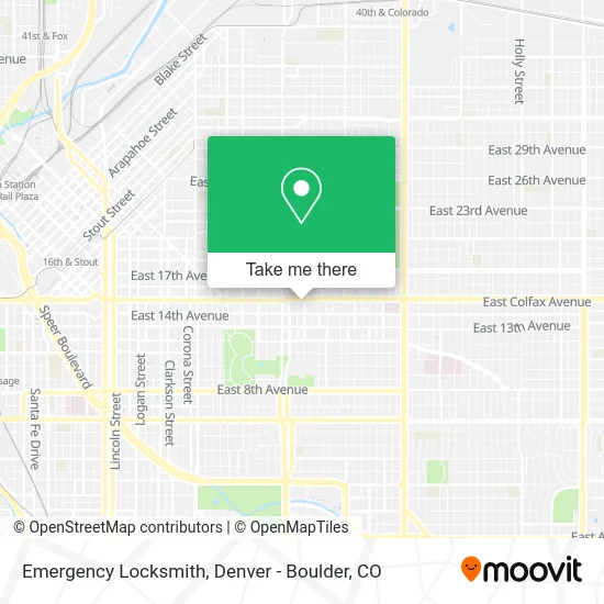 Emergency Locksmith map