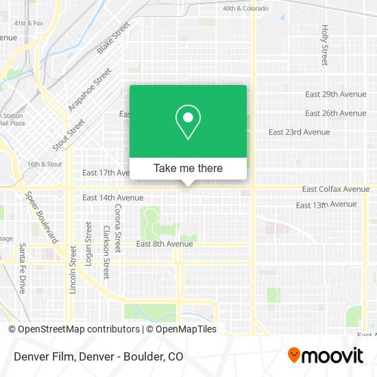 Mapa de Denver Film