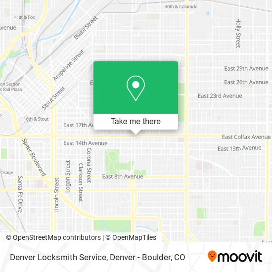 Denver Locksmith Service map