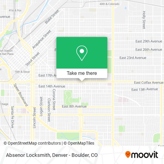 Absenor Locksmith map