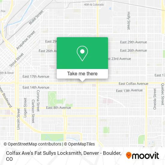 Mapa de Colfax Ave's Fat Sullys Locksmith