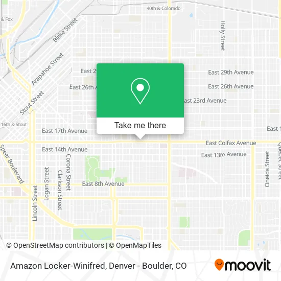 Mapa de Amazon Locker-Winifred