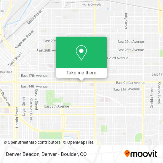 Mapa de Denver Beacon