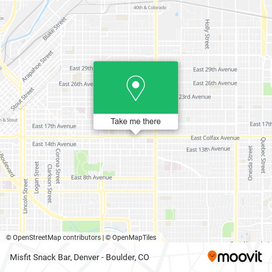 Misfit Snack Bar map