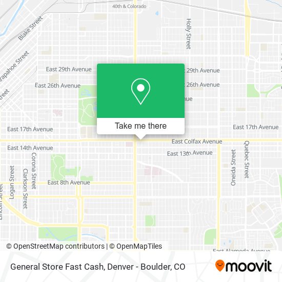 Mapa de General Store Fast Cash