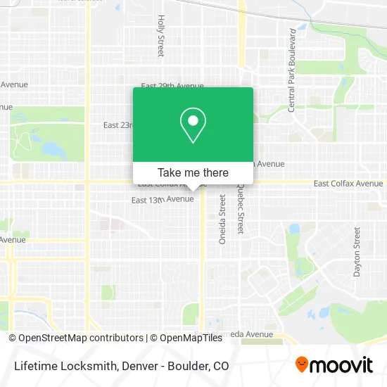 Lifetime Locksmith map