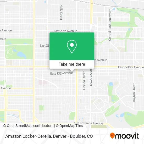 Amazon Locker-Cerella map