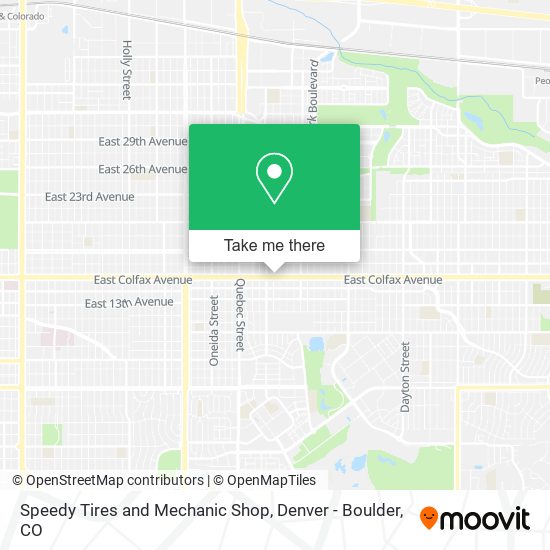 Mapa de Speedy Tires and Mechanic Shop