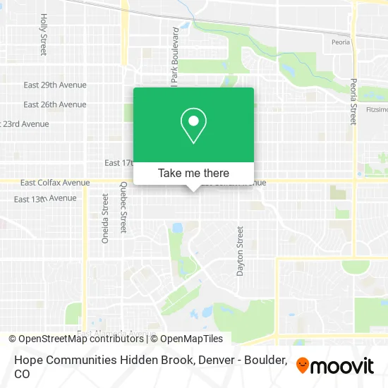 Mapa de Hope Communities Hidden Brook